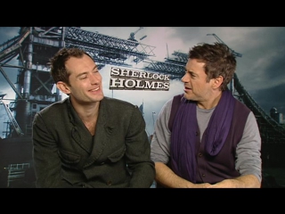 sherlock holmes / sherlock holmes (2009) interview with robert downey jr. and jude law