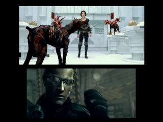 resident evil (comparison of the game (5th part) and the movie (4th part))