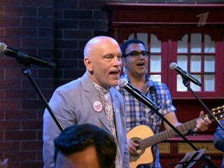 john malkovich at projectorparishilton singing hallelujah